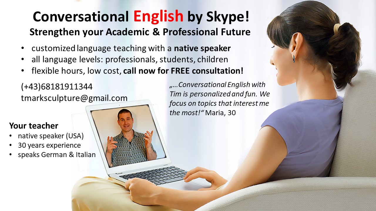 Get English lessons at all levels in Graz with professional teacher Timothy