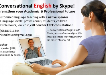Get English lessons at all levels in Graz with professional teacher Timothy